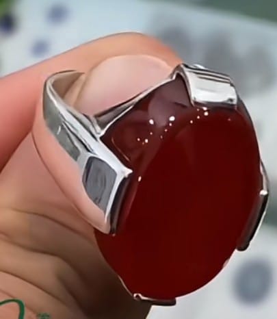 Natural Yemeni Aqeeq Ring 925 Sterling Silver Handmade Yamni Aqeeq Stone Ring...