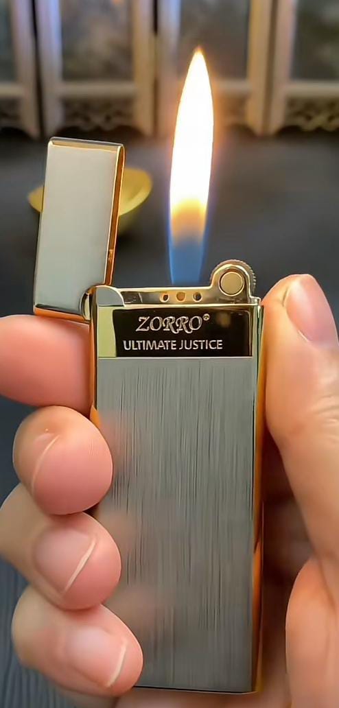 Sleek & Slim Lighter Premium Quality Refillable Lighter Gift for Men...
