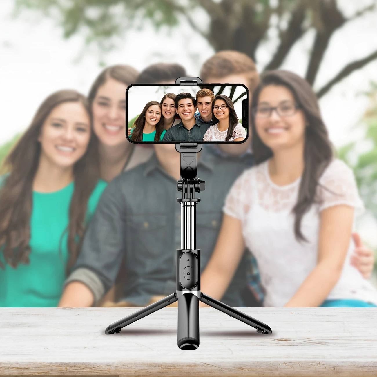 40" Cell Phone Selfie Stick Tripod, Extendable Selfie Stick All-in-1 Smartphone Tripod Stand With Wireless Remote 360°Rotation...