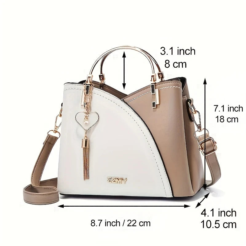 New Fashion Color Block Small Size Women's Shoulder Bag