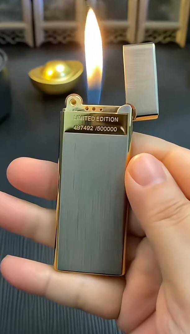 Sleek & Slim Lighter Premium Quality Refillable Lighter Gift for Men...