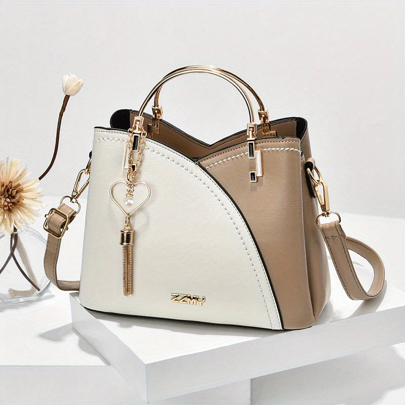 New Fashion Color Block Small Size Women's Shoulder Bag