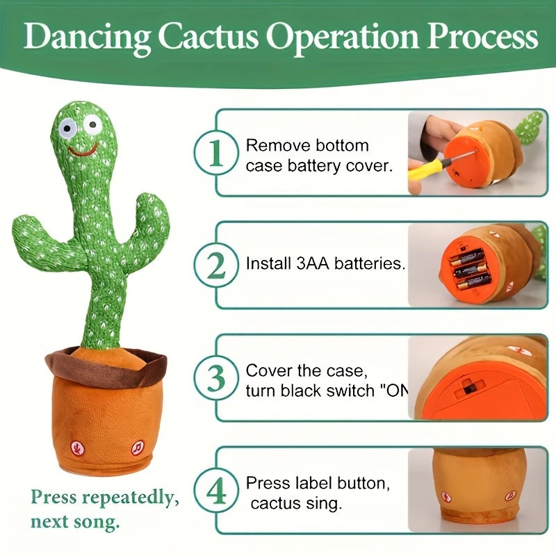 Rechargeable Or Cell Operated Dancing cactus toy