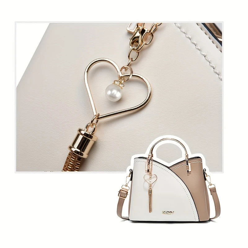 New Fashion Color Block Small Size Women's Shoulder Bag