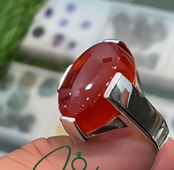 Natural Yemeni Aqeeq Ring 925 Sterling Silver Handmade Yamni Aqeeq Stone Ring...