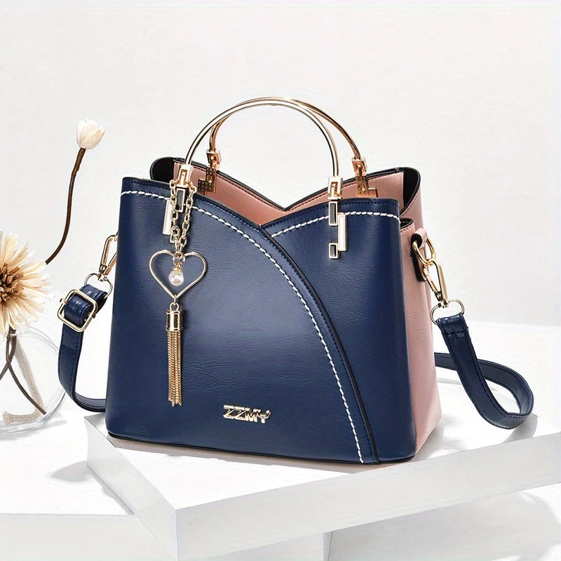 New Fashion Color Block Small Size Women's Shoulder Bag